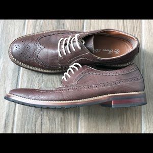 Ferro Aldo Mens 109125 Faux Ostrich Lace Up Wing Tip Dress Shoes Ferro Aldo Mens 109125 Faux Ostrich Lace Up Wing Tip Dress Shoes